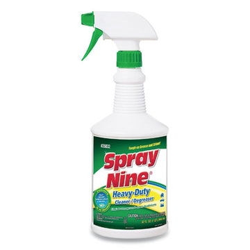 Spray Nine® Heavy Duty Cleaner-degreaser-disinfectant, Citrus Scent, 32 Oz Bottle, 1 Trigger Sprayer Per Carton, 12 Bottles-carton freeshipping - TVN Wholesale